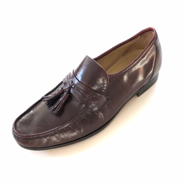 Bostonian Brown Burgundy Leather Tassel Loafers main image 7